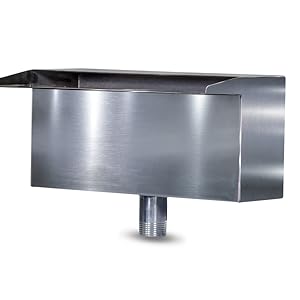 Stainless Steel Rectangular Pond Fountain (ss)